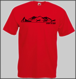 Born to Run Mountain T Shirt